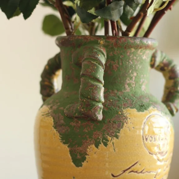 Vintage-antique retro old  three ears flower Pitcher/Vase - Picture 4 of 10